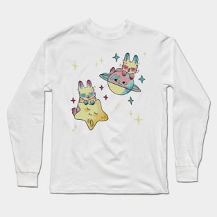 funny cute bunnies Long Sleeve T-Shirt